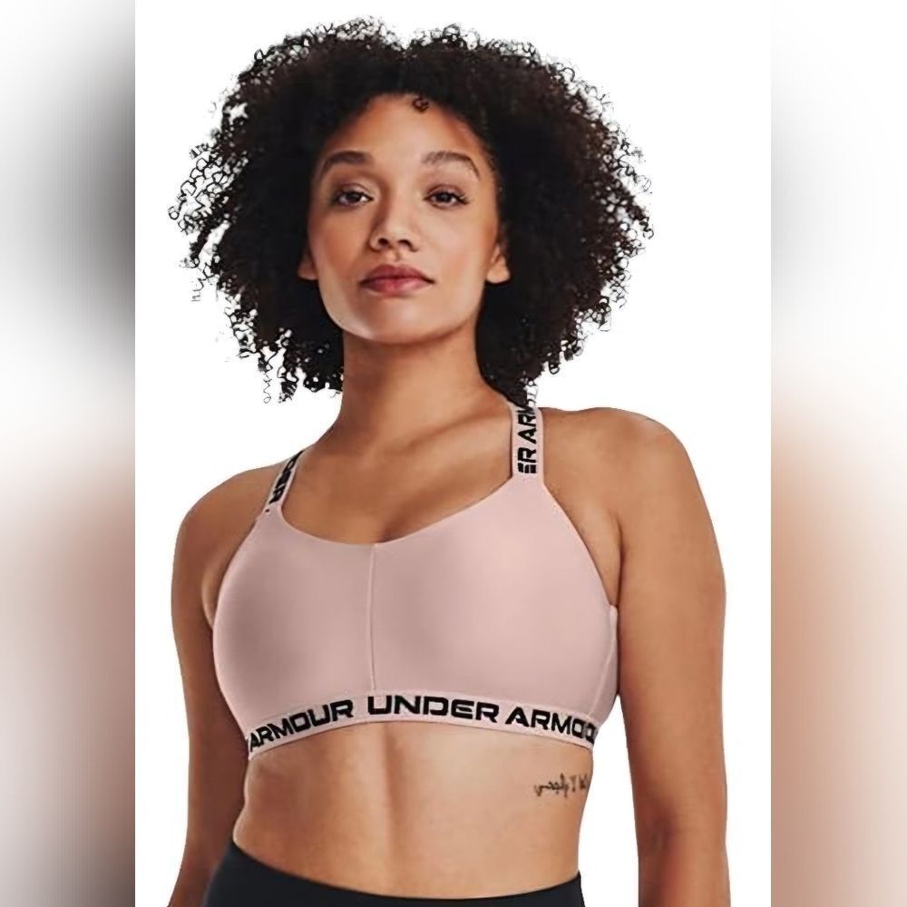 Under Armour Pink & Black Sports Bra